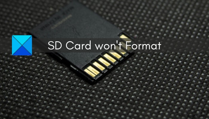 एसडी कार्ड विंडोज 11/10 पर प्रारूपित नहीं होगा [फिक्स्ड] 