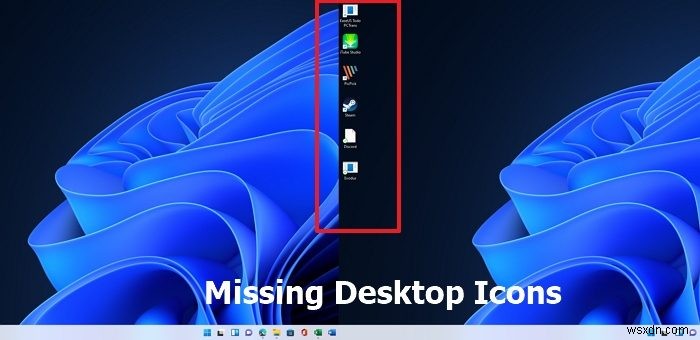 विंडोज 11/10 में डेस्कटॉप आइकन नहीं दिख रहे हैं 
