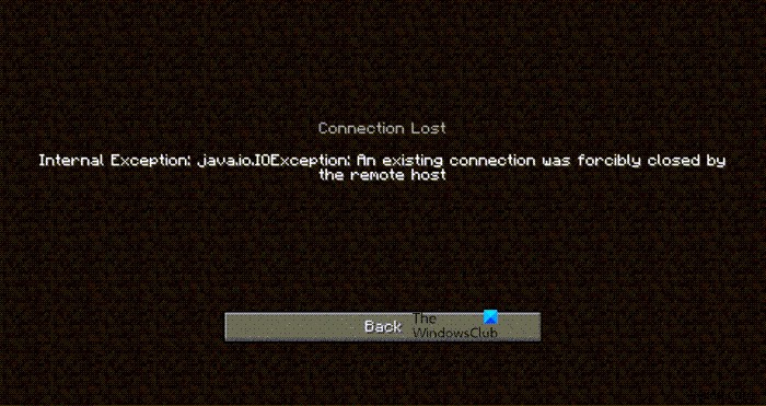 आंतरिक अपवाद Java.IO.IOException Minecraft समस्या को ठीक करें 