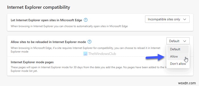 एज टूलबार पर Internet Explorer मोड बटन कैसे जोड़ें या निकालें