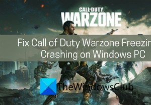 विंडोज पीसी पर ड्यूटी वारज़ोन फ्रीजिंग या क्रैशिंग की कॉल को ठीक करें 