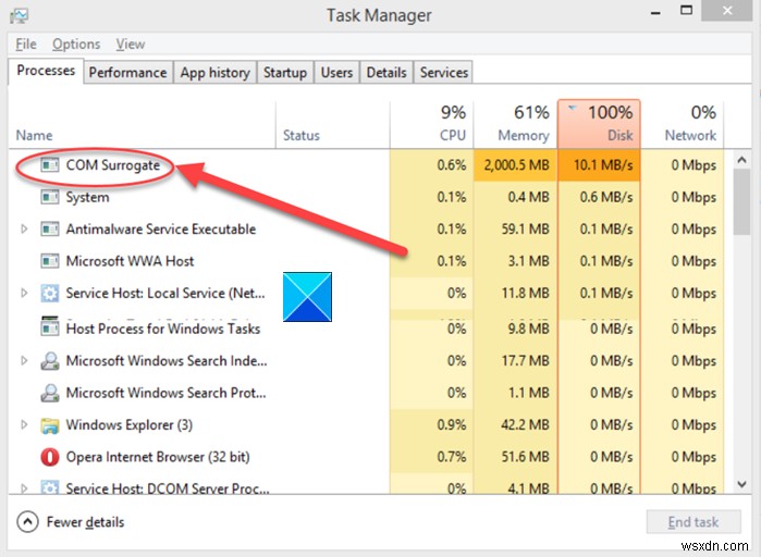 Windows 11/10 में COM सरोगेट उच्च CPU या डिस्क उपयोग को कैसे ठीक करें 