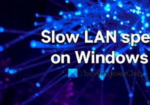 Windows 11/10 कंप्यूटर पर धीमी LAN गति को ठीक करें 