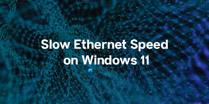 Windows 11/10 कंप्यूटर पर धीमी ईथरनेट गति को ठीक करें 