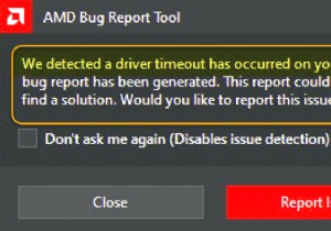 फिक्स एएमडी ड्राइवर टाइमआउट त्रुटि हुई है 