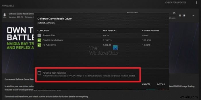 विंडोज 11/10 पर GeForce गेम रेडी ड्राइवर इंस्टॉलेशन एरर 