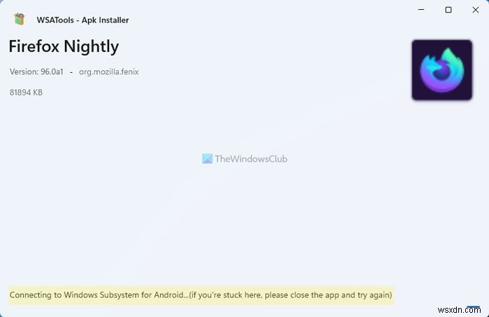 WSATools Android के लिए विंडोज सबसिस्टम के लिए एक एपीके इंस्टॉलर है 