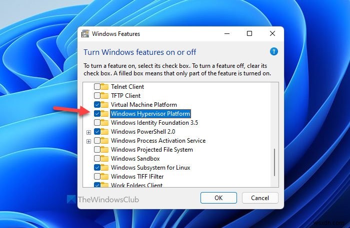 Windows 11 पर Android के लिए Windows सबसिस्टम प्रारंभ करने में असमर्थ 