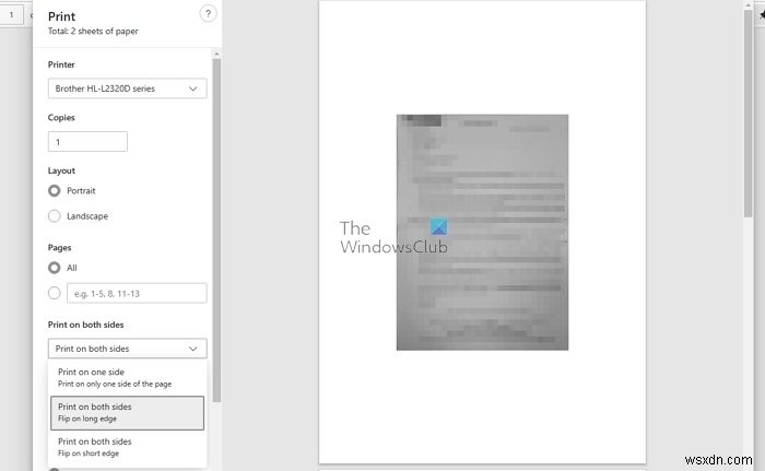 विंडोज 11/10 पर डबल-साइडेड प्रिंट कैसे करें 
