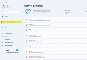विंडोज 11 में नेटवर्क और इंटरनेट सेटिंग्स 