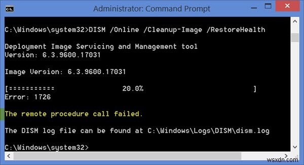 Windows 11/10 में DISM का उपयोग करते समय दूरस्थ प्रक्रिया कॉल विफल त्रुटि 