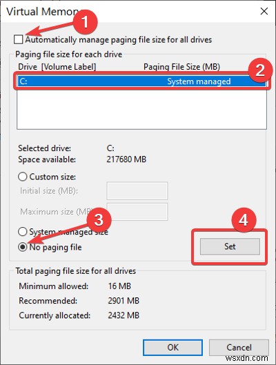 Windows 11/10 में शटडाउन होने पर PageFile.sys का बैक अप, मूव या डिलीट कैसे करें? 