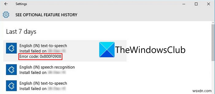 Windows 11 पर भाषा पैक स्थापित करते समय त्रुटि कोड 0x800F0908 ठीक करें 