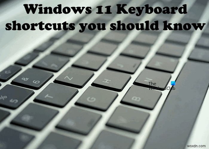 विंडोज 11 कीबोर्ड शॉर्टकट आपको पता होना चाहिए 