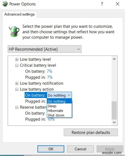 Windows 11/10 लैपटॉप में बैटरी कम होने की सूचना नहीं है