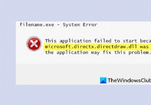 फिक्स microsoft.directx.directdraw.dll नहीं मिला या त्रुटि गायब है 