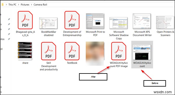 Windows 11/10 में फोटो ऐप का उपयोग करके स्क्रीनशॉट को PDF के रूप में कैसे सेव करें