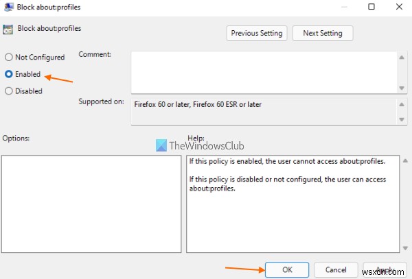 विंडोज 11/10 में फ़ायरफ़ॉक्स में प्रोफाइल तक पहुंच को कैसे निष्क्रिय करें 