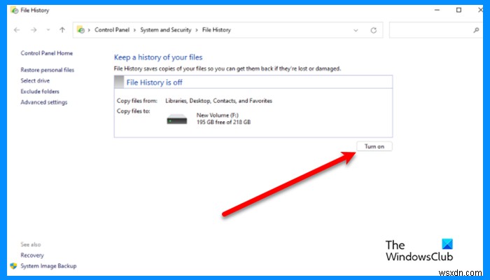 Windows 11/10 में फ़ाइलों का बैकअप और पुनर्स्थापित करने के लिए फ़ाइल इतिहास को कैसे चालू करें और उसका उपयोग करें 