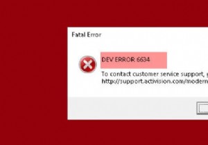 वारज़ोन देव त्रुटि 6634 को कैसे ठीक करें 