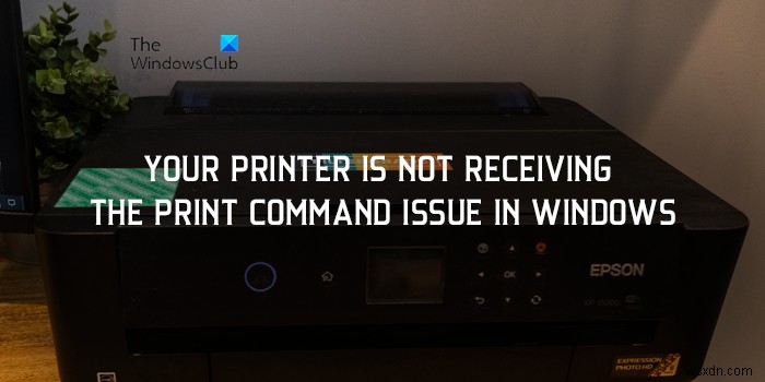 फिक्स योर प्रिंटर को विंडोज 11 में प्रिंट कमांड इश्यू नहीं मिल रहा है 
