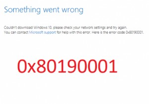 Windows अद्यतन या सेटअप के दौरान त्रुटि कोड 0x80190001 ठीक करें 