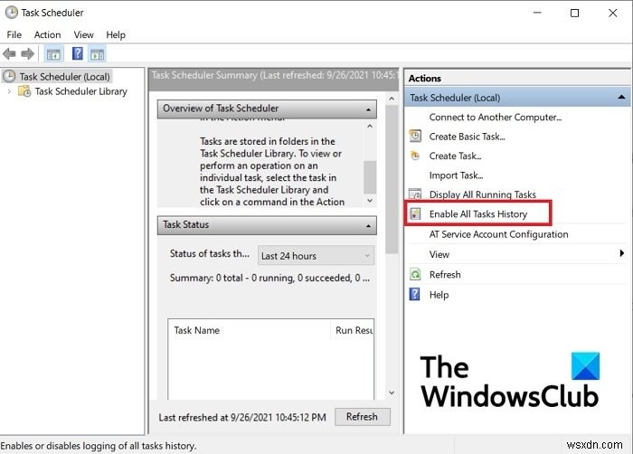 विंडोज 11 में टास्क शेड्यूलर हिस्ट्री को कैसे इनेबल, व्यू और क्लियर करें? 