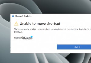 OneDrive को ठीक करें शॉर्टकट त्रुटि को स्थानांतरित करने में असमर्थ 