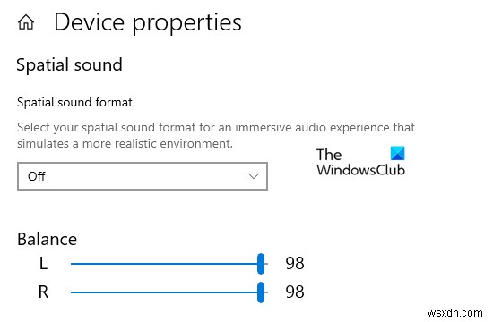 Windows 11/10 में बाएँ और दाएँ चैनल के लिए ध्वनि संतुलन समायोजित करें 