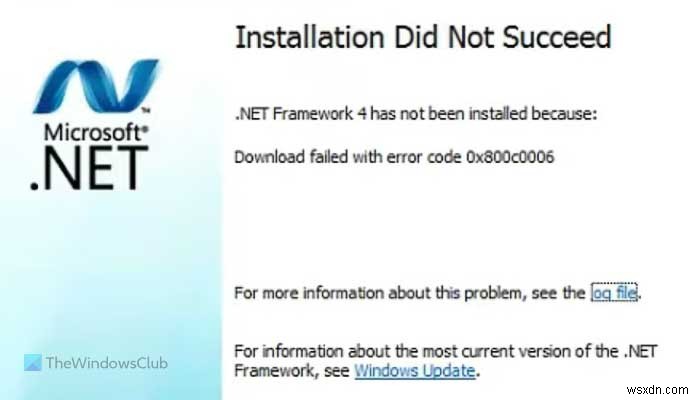 Windows 11/10 पर .NET Framework त्रुटि 0x800c0006 ठीक करें 