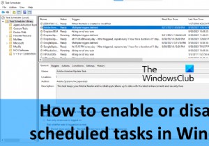 विंडोज 11/10 में शेड्यूल्ड टास्क को कैसे इनेबल या डिसेबल करें 