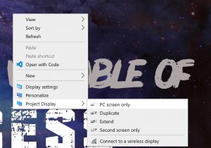 विंडोज 11/10 में डेस्कटॉप संदर्भ मेनू में प्रोजेक्ट डिस्प्ले विकल्प कैसे जोड़ें 