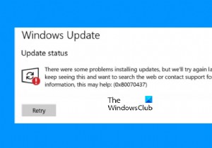 Windows अद्यतन त्रुटि को ठीक करें 0x80070437 