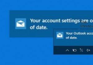 मेल या कैलेंडर ऐप में आपकी आउटलुक खाता सेटिंग्स पुरानी हैं 