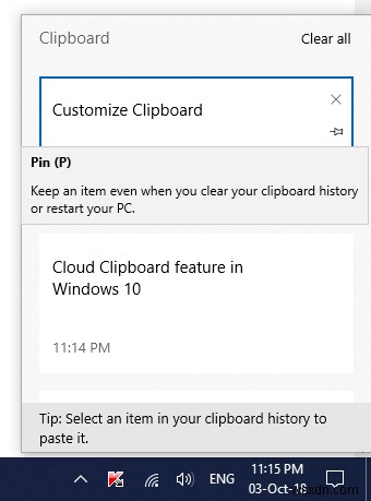 विंडोज 11/10 में क्लाउड क्लिपबोर्ड हिस्ट्री फीचर का उपयोग कैसे करें 