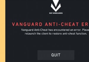 वैलोरेंट वेंगार्ड एंटी-चीट में एक त्रुटि आई है 
