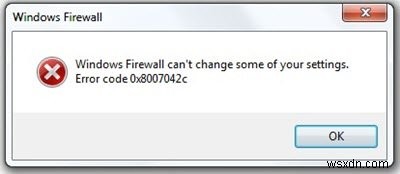 Windows अद्यतन या फ़ायरवॉल के लिए त्रुटि 0x8007042c ठीक करें 