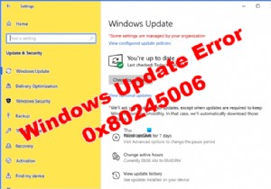 Windows अद्यतन त्रुटि को ठीक करें 0x80245006 