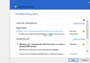Windows डिवाइस या संसाधन के साथ संचार नहीं कर सकता (प्राथमिक DNS सर्वर) 