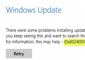 Windows 11/10 . पर Windows अद्यतन त्रुटि 0x80240016 ठीक करें 