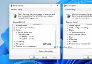 विंडोज 11/10 में पावर ऑप्शंस के बाद डिम डिस्प्ले को कैसे दिखाना या छिपाना है? 
