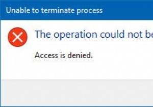 प्रक्रिया को समाप्त करने में असमर्थ, ऑपरेशन पूरा नहीं किया जा सका, प्रवेश निषेध है 