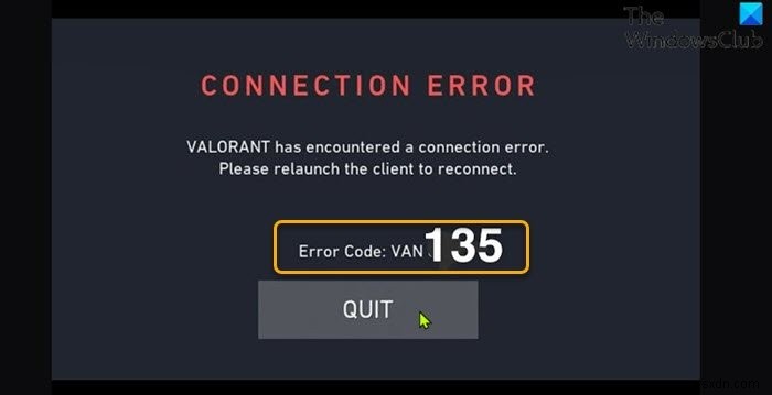 विंडोज 11/10 पर वैलोरेंट कनेक्शन त्रुटि कोड वैन 135, 68, 81 को ठीक करें 