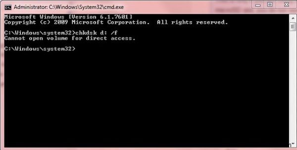 फिक्स CHKDSK सीधे पहुंच के लिए वॉल्यूम नहीं खोल सकता 