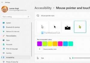 बेहतर दृश्यता के लिए विंडोज 11/10 में माउस पॉइंटर का रंग लाल, ठोस काला, आदि बनाएं 
