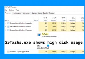 विंडोज 11/10 में सिस्टम प्रोटेक्शन बैकग्राउंड टास्क SrTasks.exe हाई डिस्क यूसेज को ठीक करें 