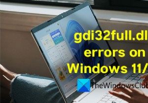 Windows 11/10 पर gdi32full.dll नहीं मिला या अनुपलब्ध त्रुटि को ठीक करें 