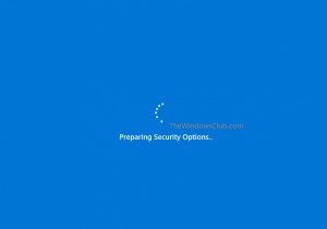 सुरक्षा विकल्प तैयार करने पर अटके हुए Windows 11/10 को ठीक करें 