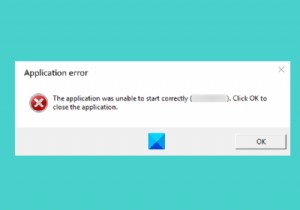 फिक्स एप्लिकेशन विंडोज कंप्यूटर पर त्रुटियों को ठीक से शुरू करने में असमर्थ था 