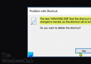 यह शॉर्टकट जिस आइटम को संदर्भित करता है उसे विंडोज 10 में बदल दिया गया है या स्थानांतरित कर दिया गया है 